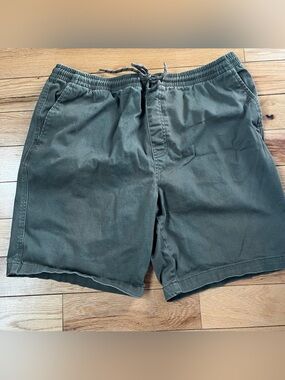 George Men's Olive Green Drawstring Shorts